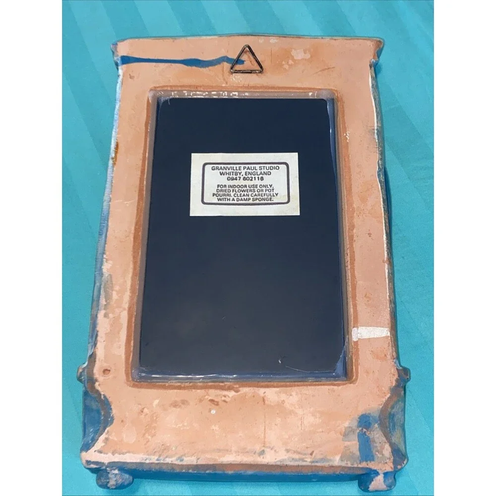 Granville Paul Studio Whitby Terracotta Small Framed Mirror Wall Hanging